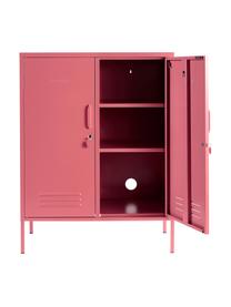 Metall-Highboard The Midi, Stahl, pulverbeschichtet, Altrosa, B 85 x H 111 cm