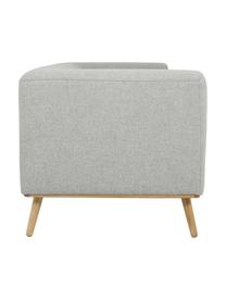 Sofá Archie (2 plazas), Tapizado:  100% lana, Estructura: madera de pino con certif, Patas: madera de roble aceitada , Tejido gris claro, An 162 x Al 80 cm