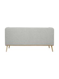 Sofá Archie (2 plazas), Tapizado:  100% lana, Estructura: madera de pino con certif, Patas: madera de roble aceitada , Tejido gris claro, An 162 x Al 80 cm
