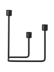 Candelabro moderno Haf, Metal, Negro, An 22 x Al 10 cm