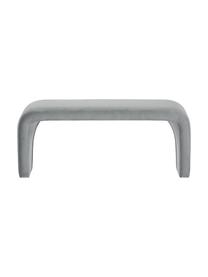 Samt-Polsterbank Penelope, Bezug: Samt (100 % Polyester) De, Gestell: Metall, Sperrholz, Samt Grau, B 110 x H 46 cm