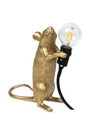 Malá designová stolní lampa Mouse, Zlatá