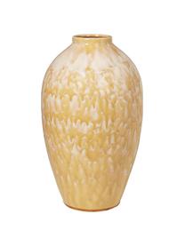 Grand vase céramique Ingrid, Céramique, Jaune, beige, Ø 24 x haut. 40 cm