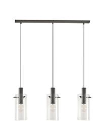 Suspension 3 lampes Olga, Noir