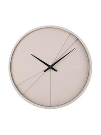 Reloj de pared Layerd Lines, Beige, negro, Ø 30 cm