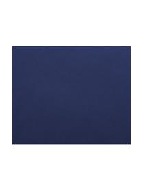 Pouf in velluto Haga, Rivestimento: velluto di poliestere 100, Sottostruttura: trucciolato legno massell, Piedini: ottone, Rivestimento: blu navy Piedini: ottone, Larg. 86 x Prof. 59 cm