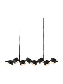 Grande suspension noire Milano, Noir, larg. 97 x haut. 26 cm