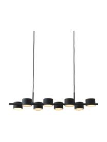 Grande suspension noire Milano, Noir, larg. 97 x haut. 26 cm