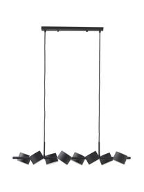 Grande suspension noire Milano, Noir, larg. 97 x haut. 26 cm