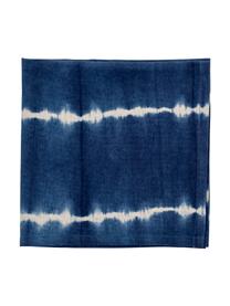 Tovagliolo di stoffa effetto batik Alden 4 pz, Cotone, Blu, Larg. 45 x Lung. 45 cm