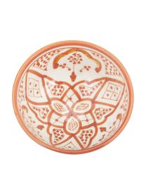 Bol marocain en céramique fait main détails dorés Beldi, Ø 15 cm, Céramique, Orange, couleur crème, or, Ø 15 x haut. 9 cm