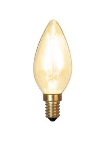 Lampadine E14, bianco caldo, 2 pz, Lampadina: vetro, Base lampadina: alluminio, Trasparente, ottonato, Ø 4 x 120 lm