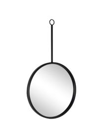 Nástenné zrkadlo s čiernym dreveným rámom Regular, Čierna