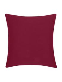 Housse de coussin coton rouge Mads, Rouge