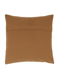 Housse de coussin 45x45 couleur camel/blanc crème Nomad, 100% Baumwolle, Couleur camel, blanc crème, larg. 45 x long. 45 cm