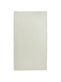 Tovaglia in cotone bianco crema Organic, 100% cotone, Bianco crema, rosso, Per 6-10 persone (Larg. 140 x Lung. 250 cm)