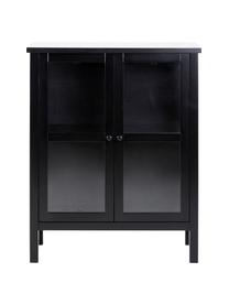 Vitrine en bois Eton, Noir