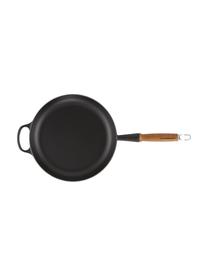 Bratpfanne Signature Collection aus Gusseisen mit Holzgriff, Griff: Holz, Schwarz, Ø 28 x H 8 cm