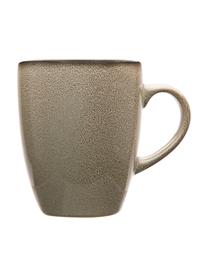 Tasse céramique Ceylon, 2 pièces, Tons brunâtres et verts