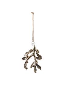 Ciondolo albero di Natale Serafina Mistletoe 2 pz, Cinturino: juta, Dorato, Larg. 7 x Alt. 11 cm