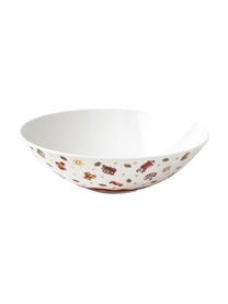 Service de table Delight, 7 élém., Porcelaine Premium, Rouge, blanc, imprimé, 2 personnes (7 élém.)