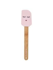 Spatule à pâte Eyes, Silicone, bambou, Bambou, rose, noir, long. 25 cm