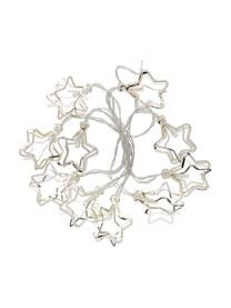 LED lichtslinger Stars, Gecoat metaal, Zilverkleurig, L 165 x H 10 cm