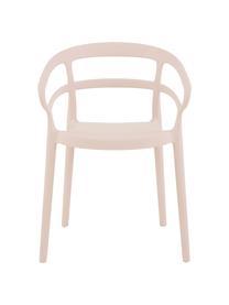 Chaises à accoudoirs en plastique Rodi, 2 pièces, Rose