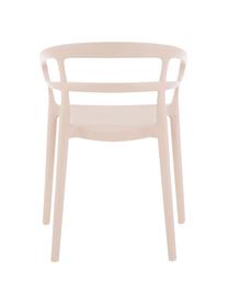 Chaises à accoudoirs en plastique Rodi, 2 pièces, Rose