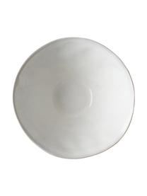 Cuencos White Organic, 4 uds., Gres, Blanco, Ø 14 x Al 7 cm