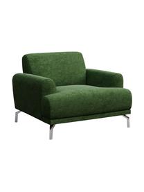 Sillón Puzo, con sistema Zero Spot, Tapizado: 100% poliéster con sistem, Patas: metal pintado, Verde profundo, An 95 x F 84 cm