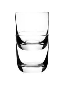 Vasos old fashioned de cristal Harmony, 6 uds., Transparente, Ø 9 x Al 10 cm