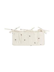 Sac de lit en satin de coton bio Quaby, Blanc, rouge