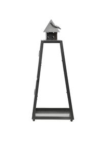 Lanterna moderna Piramid, Grigio scuro, Larg. 17 x Alt. 40 cm