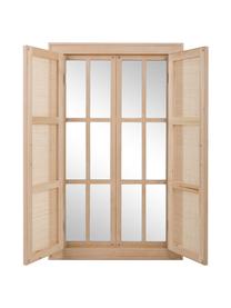 Espejo de pared de madera ventana Cayetana, Espejo: cristal, Madera clara, An 74 x Al 118 cm