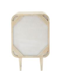 Noční stolek Georg, Mangové dřevo, bílá
