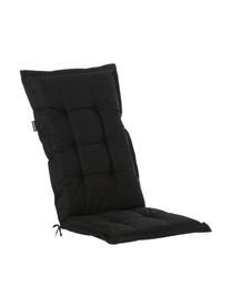 Coussin de chaise avec dossier monochrome Panama, Noir