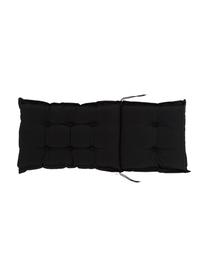 Cojín para silla con respaldo Panama, Funda: 50% algodón, 50% poliéste, Negro, An 50 x L 123 cm