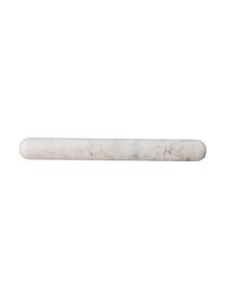 Marmor-Nudelholz Maica, Marmor, Weiß, marmoriert, B 34 x H 5 cm