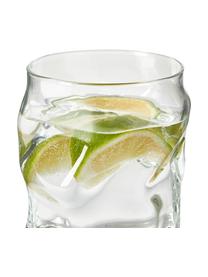 Sklenice v organickém tvaru Sorgente, 6 ks, Sklo, Transparentní, Ø 9 x V 11 cm, 420 ml