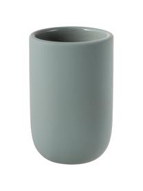 Vaso cepillo de dientes Lotus, Cerámica, Verde, Ø 7 x Al 10 cm