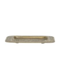 Vassoio decorativo in metallo Collo, Metallo rivestito, Ottonato, Larg. 29 x Prof. 29 cm