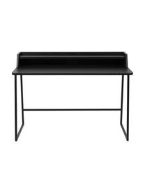 Bureau Giorgio van hout en metaal, Frame: gepoedercoat metaal, Zwart, B 120 x D 60 cm