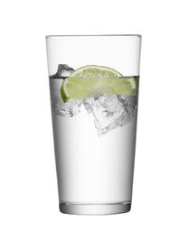 Bicchiere acqua filigranati in vetro sottile Gio 4 pz, Vetro, Trasparente, Ø 7 x Alt. 13 cm, 320 ml