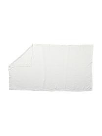 Tovaglia in lino bianco Duk, 100% lino, Bianco, Per 6 - 10 persone (Larg. 135 x Lung. 250 cm)