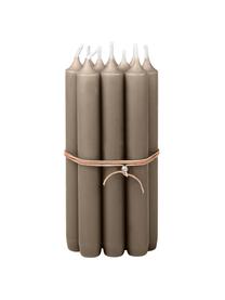 Świeca stołowa Classic, 10 szt., Parafina, Taupe, Ø 2 x W 19 cm