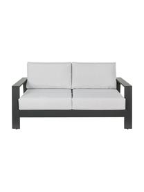 Garten-Lounge-Set Atlantic, 4-tlg., Gestell: Aluminium, pulverbeschich, Bezug: Polyester, Anthrazit, Hellgrau, Set mit verschiedenen Grössen