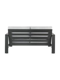 Outdoor loungeset Atlantic, 4-delig, Frame: gepoedercoat aluminium, Antraciet, lichtgrijs, Set met verschillende formaten