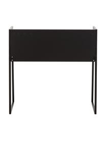 Petit bureau en bois noir Camille, Bois de chêne, noir, mat, larg. 90 x prof. 60 cm