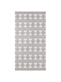 Tapis outdoor réversible, style ethno Maple, Gris, crème